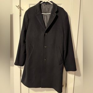 J.Crew navy blue ludlow topcoat in wool-cashmere 42R
